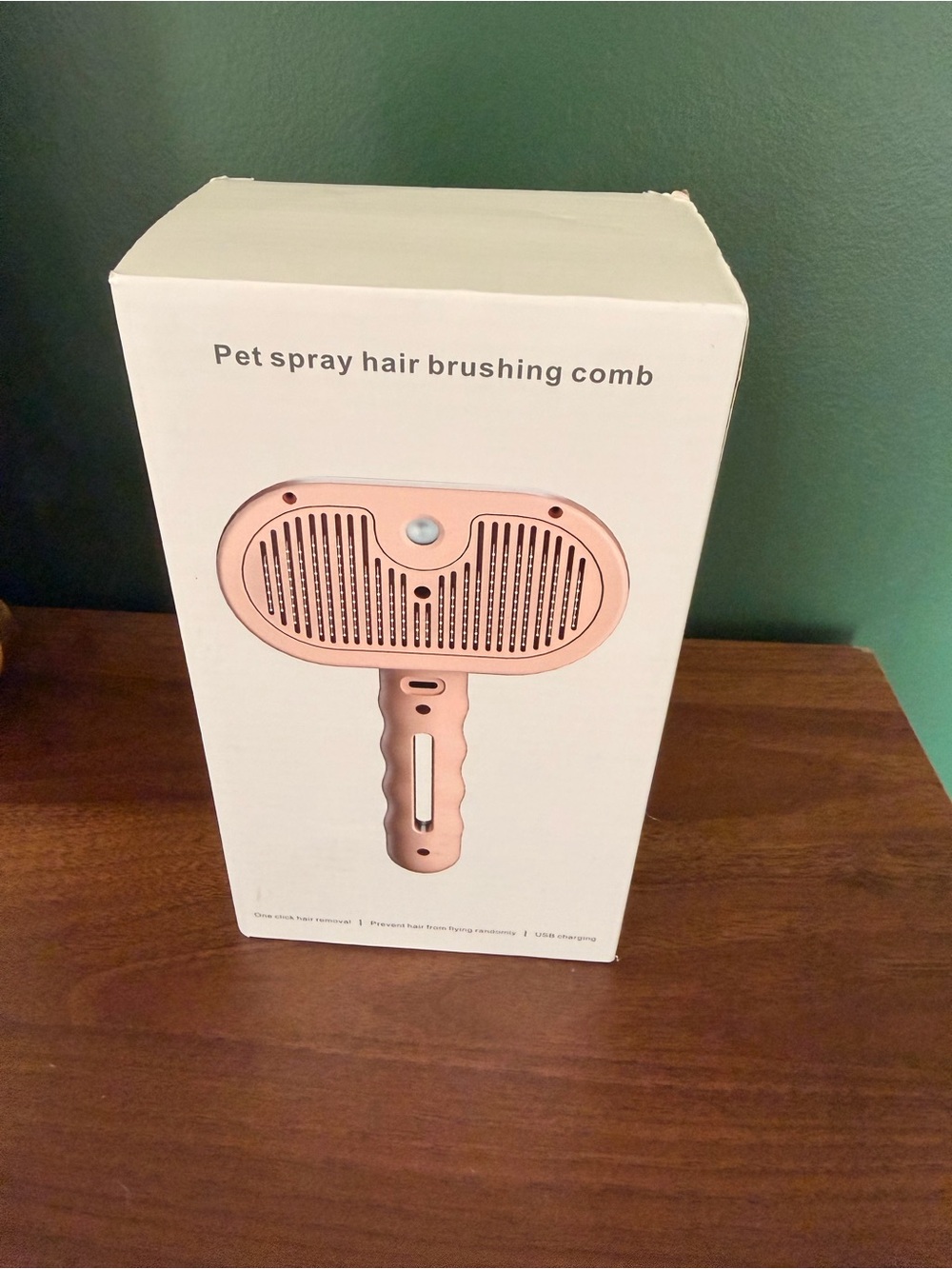 Source Unknown Rose Gold Pet Spray Hair Brushing Comb